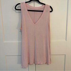 Lane Bryant Swing V-Neck Tank Top, pink size 14/16